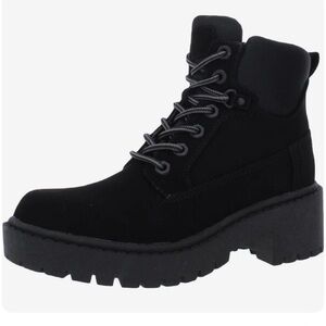 NWT Kendall + Kylie Black Lace-Up Combat Boots size 6.5